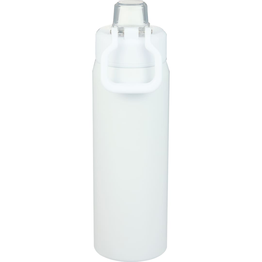 Rear View of White Canyon Recycled Stainless Steel Bottle 30oz plain