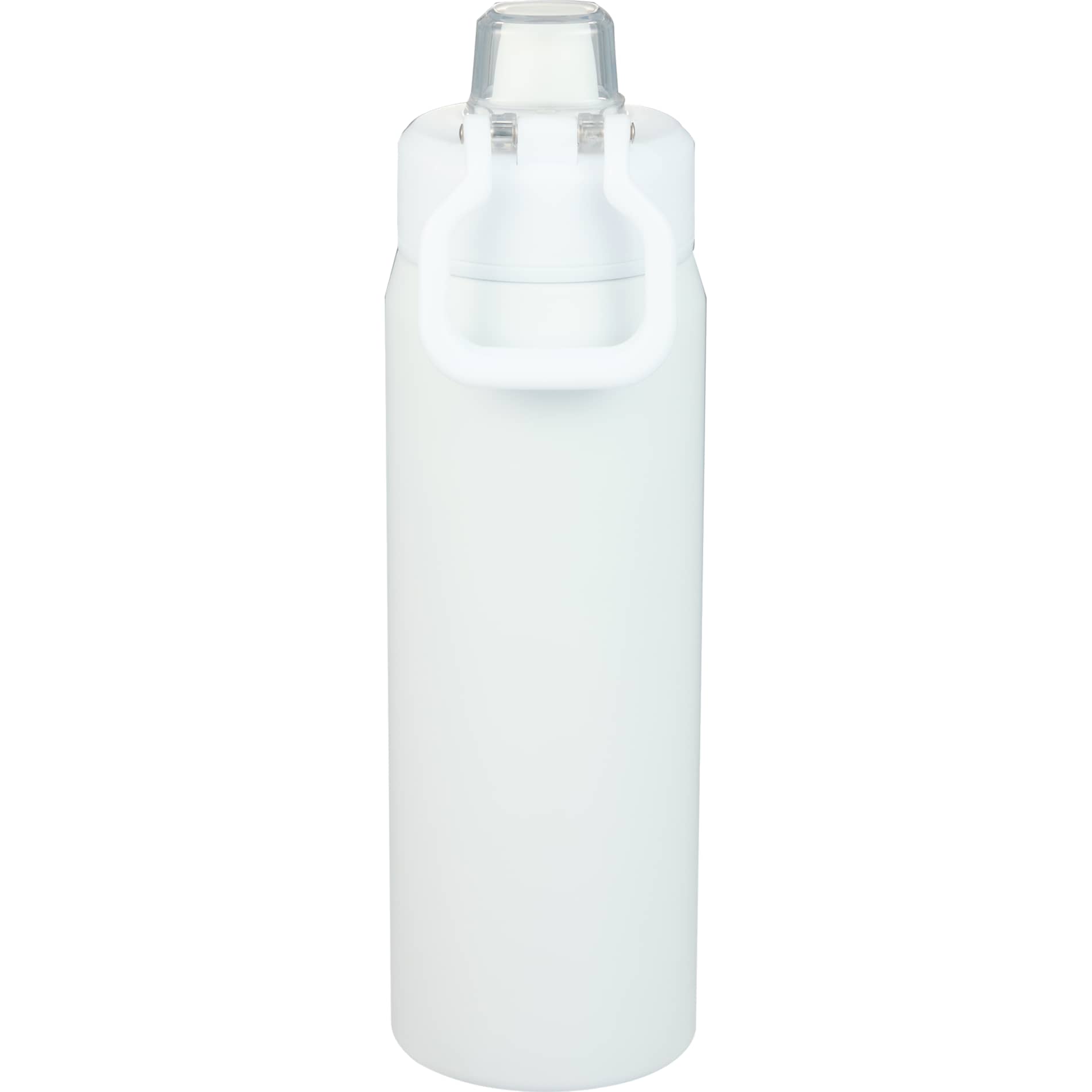 Rear View of White Canyon Recycled Stainless Steel Bottle 30oz plain