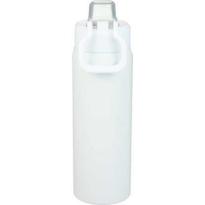 Rear View of White Canyon Recycled Stainless Steel Bottle 30oz plain