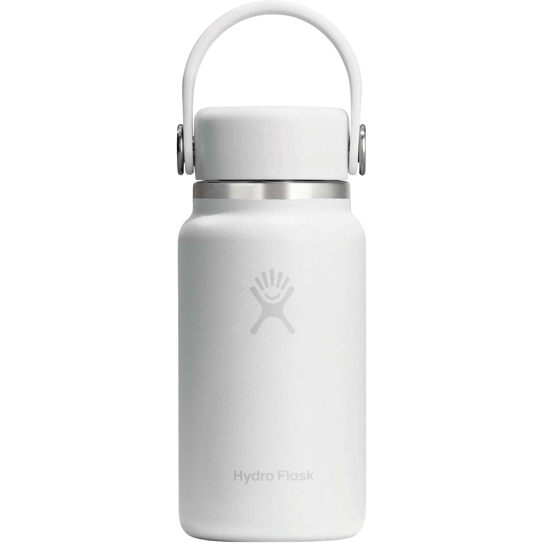 Rear View of White Hydro Flask® Micro Hydro Bottle 200ml