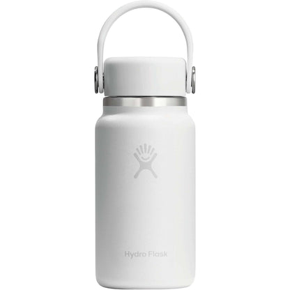 Rear View of White Hydro Flask® Micro Hydro Bottle 200ml