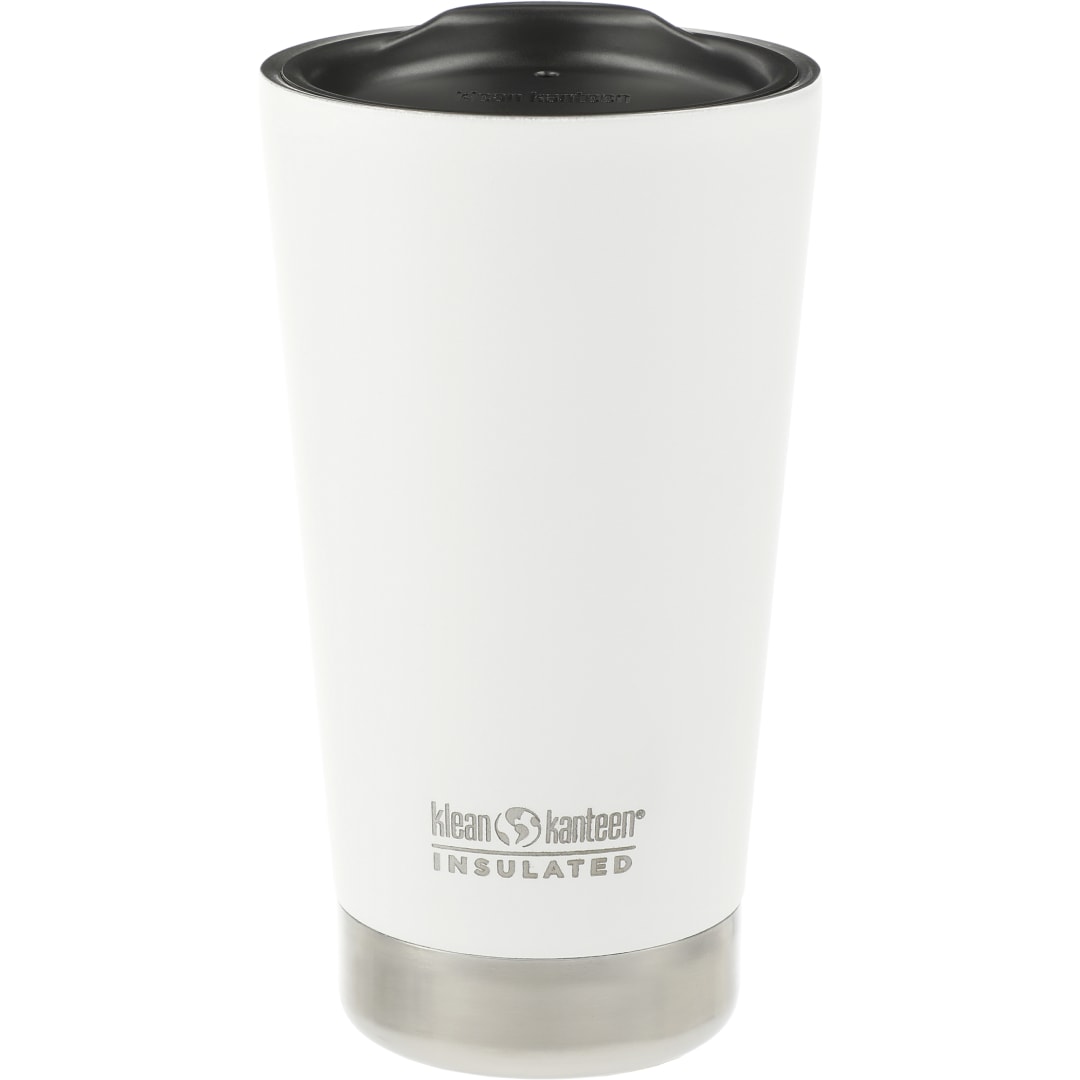 Rear View of White Klean Kanteen Eco Insulated Tumbler 16oz