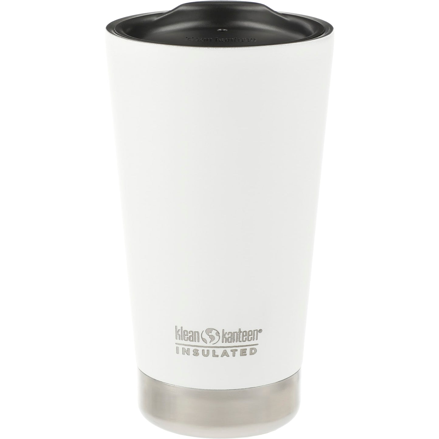 Rear View of White Klean Kanteen Eco Insulated Tumbler 16oz
