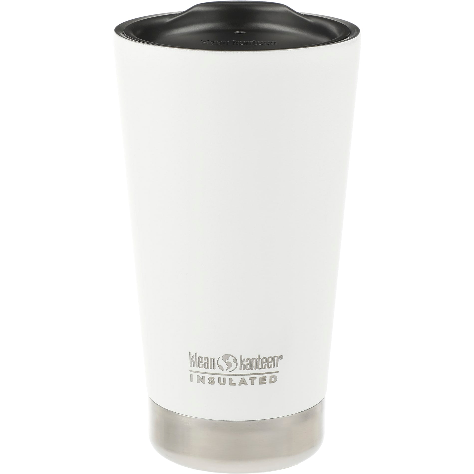 Rear View of White Klean Kanteen Eco Insulated Tumbler 16oz