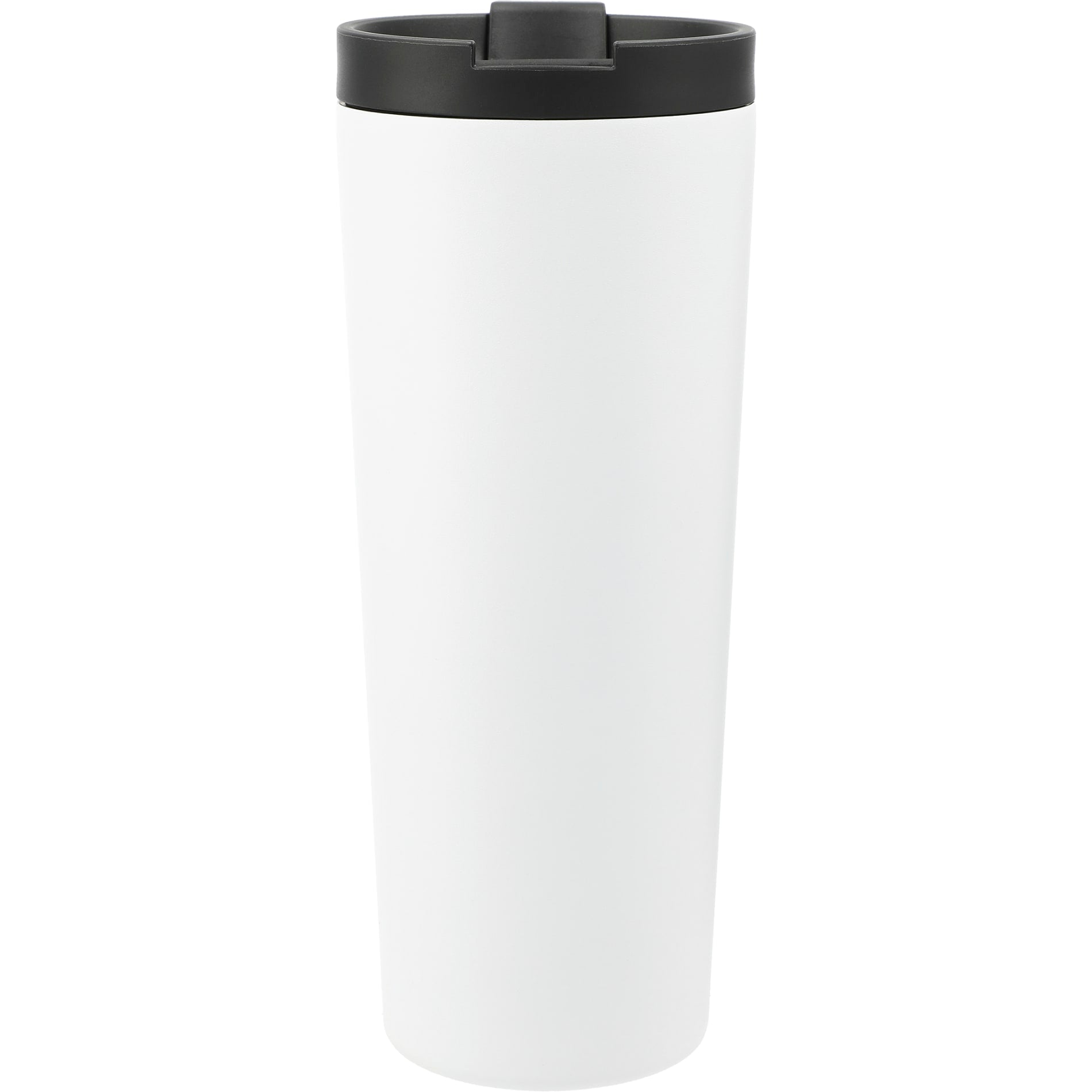 Rear View of White Maia 2-in-1 Copper Vacuum Tumbler Kit 24oz