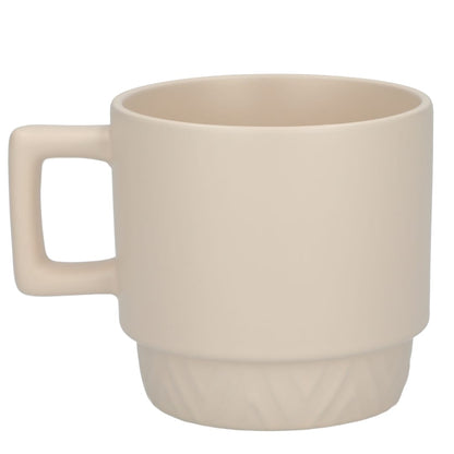 Rear View of White Paco 12oz Ceramic Mug plain