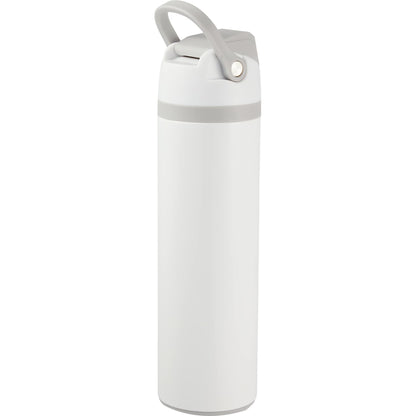 Rear View of White Reef 24oz Vacuum Recycled Stainless-steel Bottle