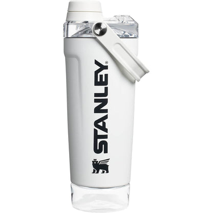Rear View of White Stanley Activate Shaker Bottle 20oz