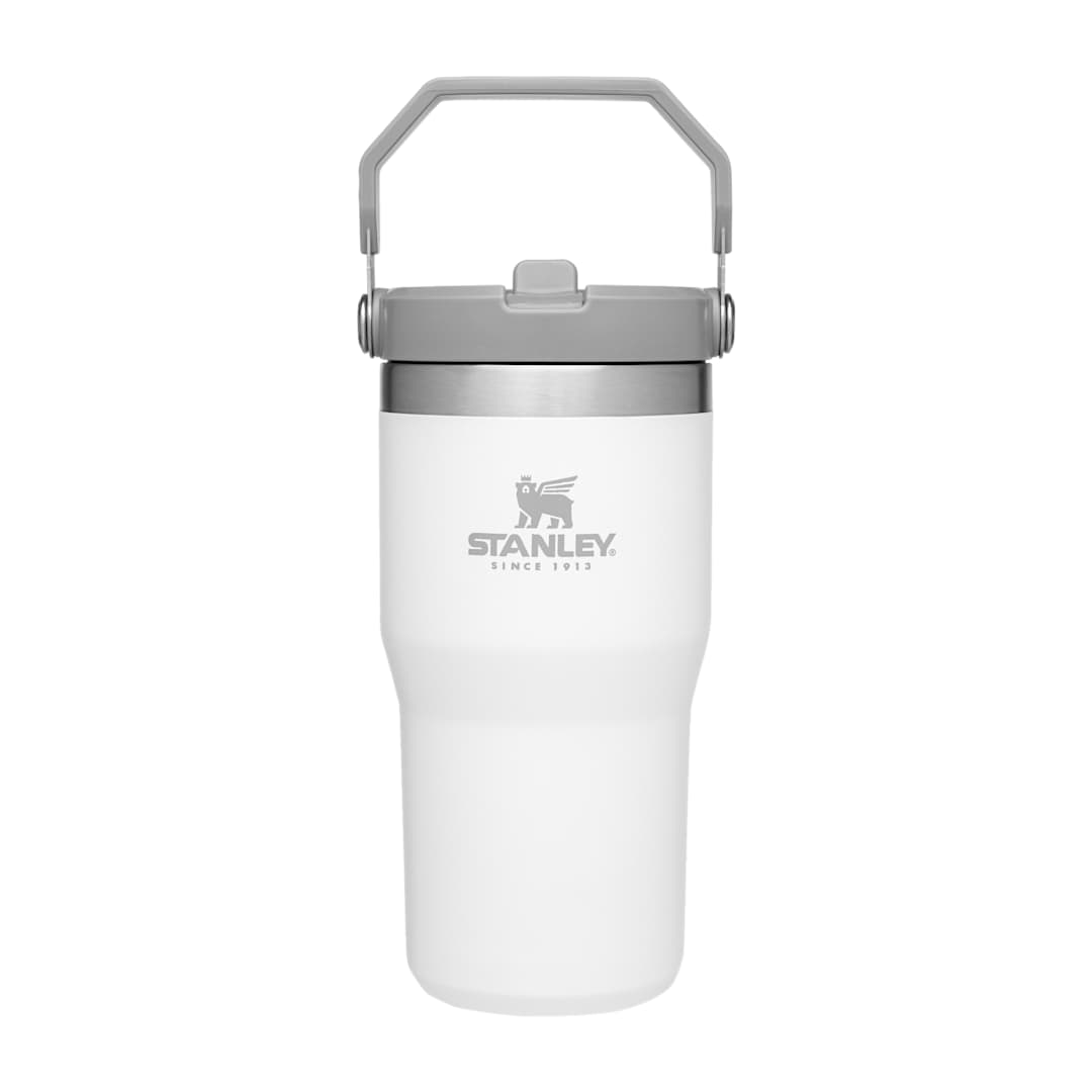 Rear View of White Stanley IceFlow™ 1.0 Flip Straw Tumbler 20oz