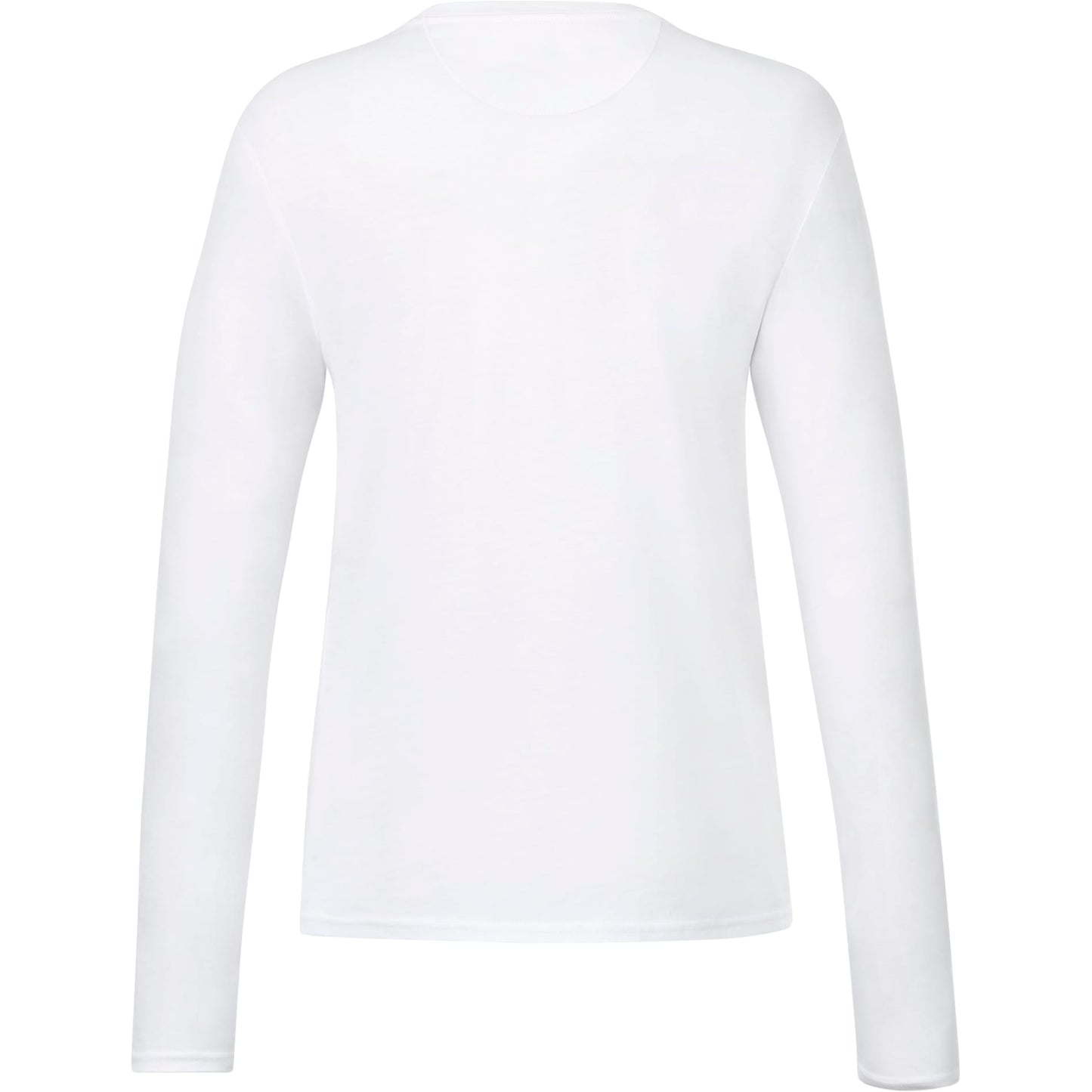 Rear View of White tentree Organic Cotton Longsleeve Tee - Women's plain