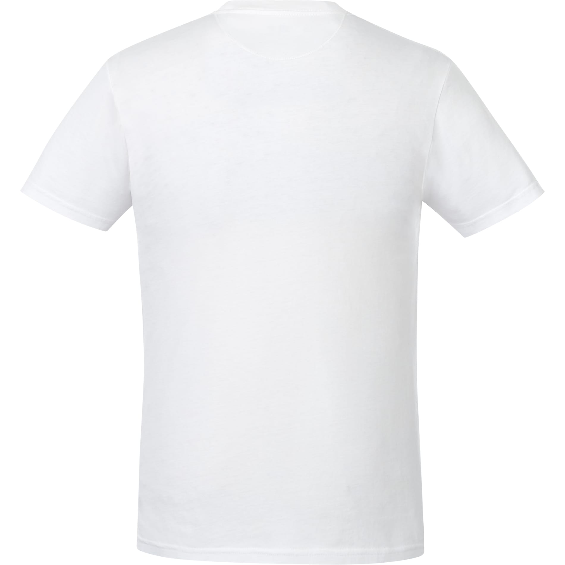 Rear View of White tentree Organic Cotton Short Sleeve Tee - Men's plain