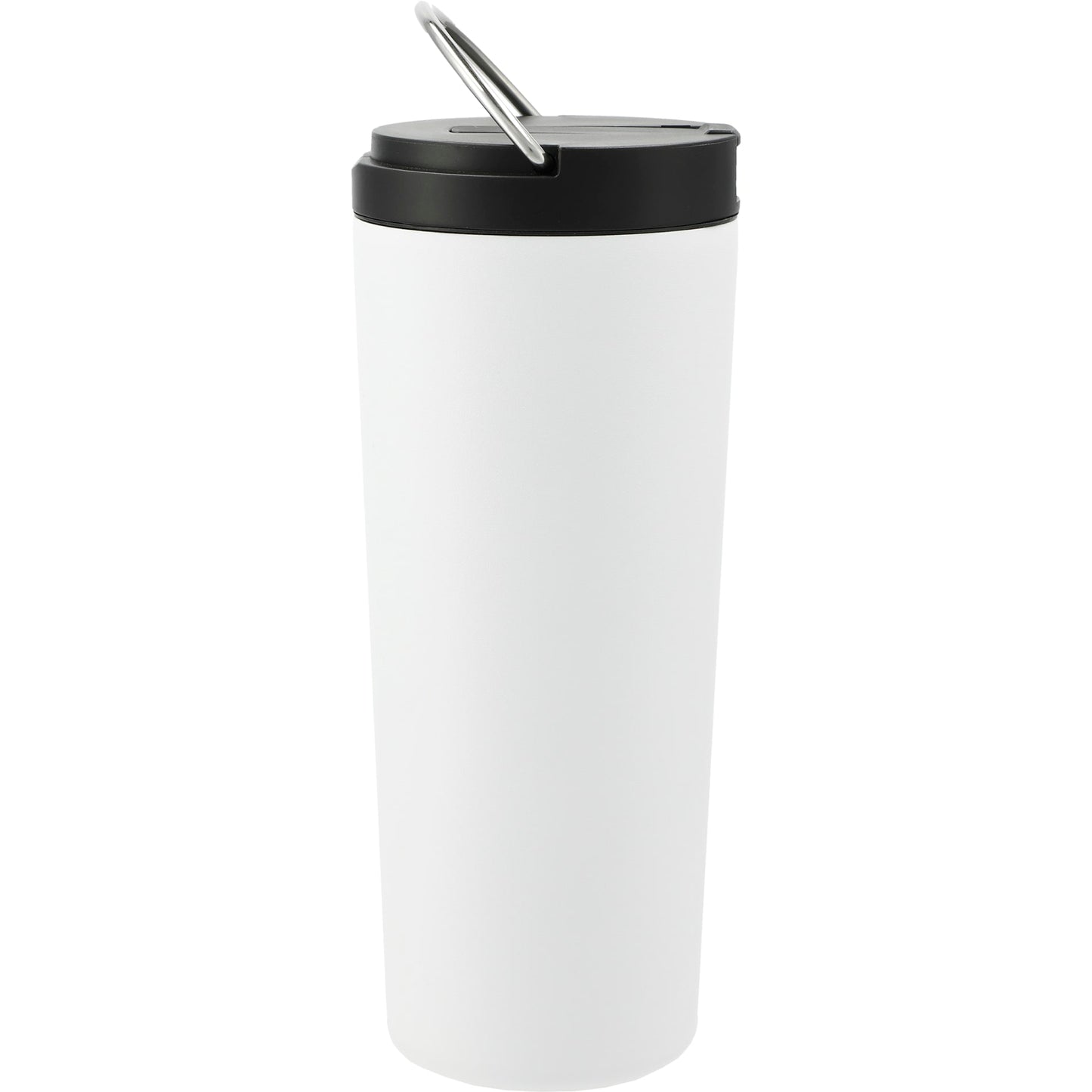 Rear View of White Thor Copper Insulated Tumbler 24oz Flip Straw Lid