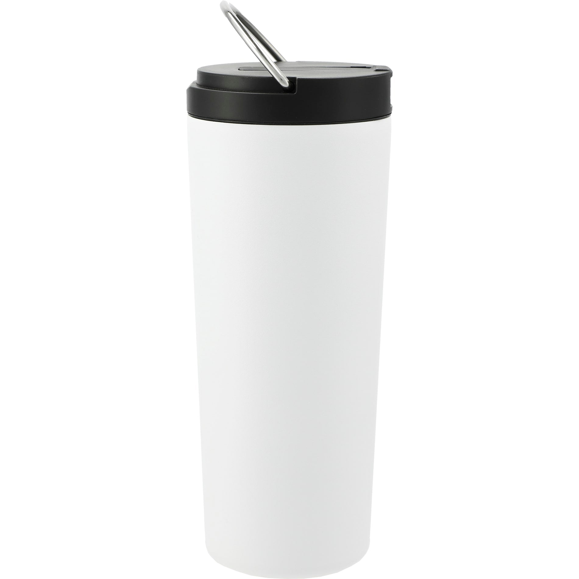 Rear View of White Thor Copper Insulated Tumbler 24oz Flip Straw Lid