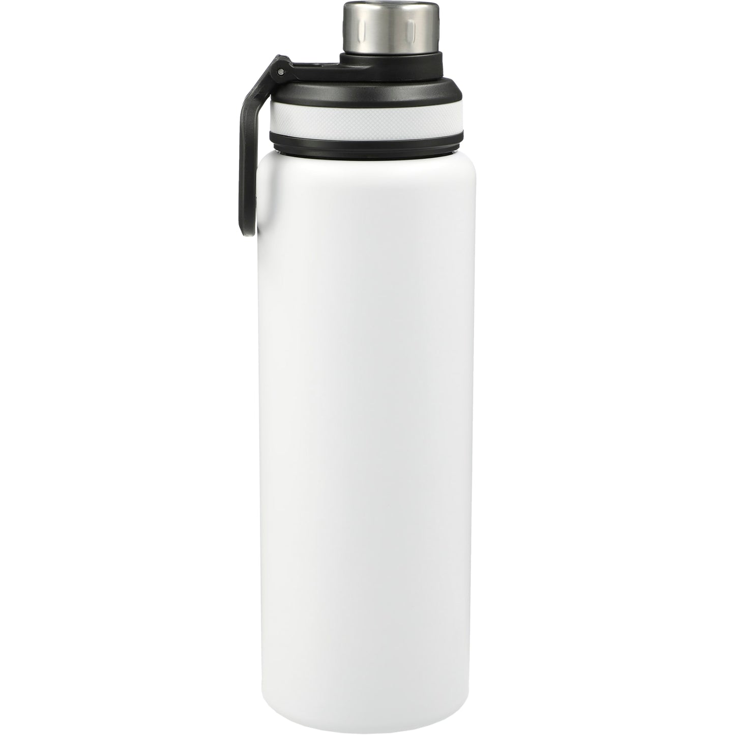 Rear View of White Vasco 32oz Stainless Steel Bottle