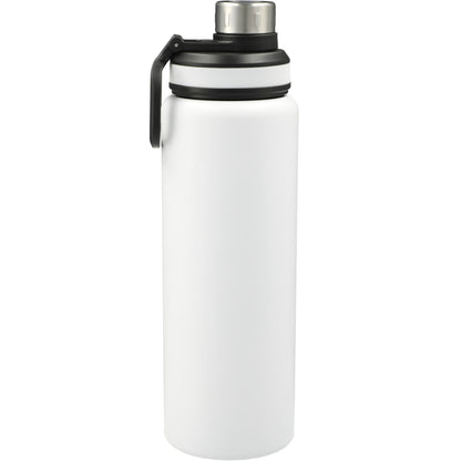 Rear View of White Vasco 32oz Stainless Steel Bottle