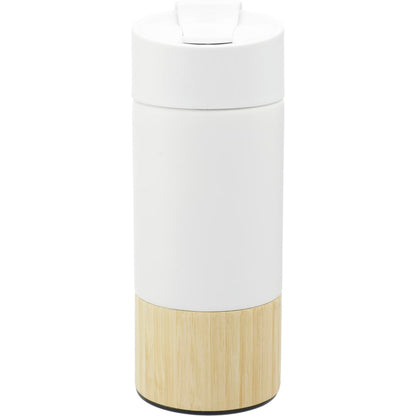 Rear View of White Welly® Traveler Copper Vacuum Tumbler 12oz