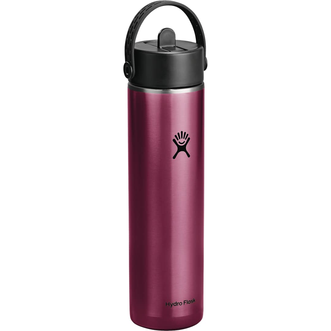 Red Hydro Flask® Lightweight Bottle w/ Straw Lid 24oz