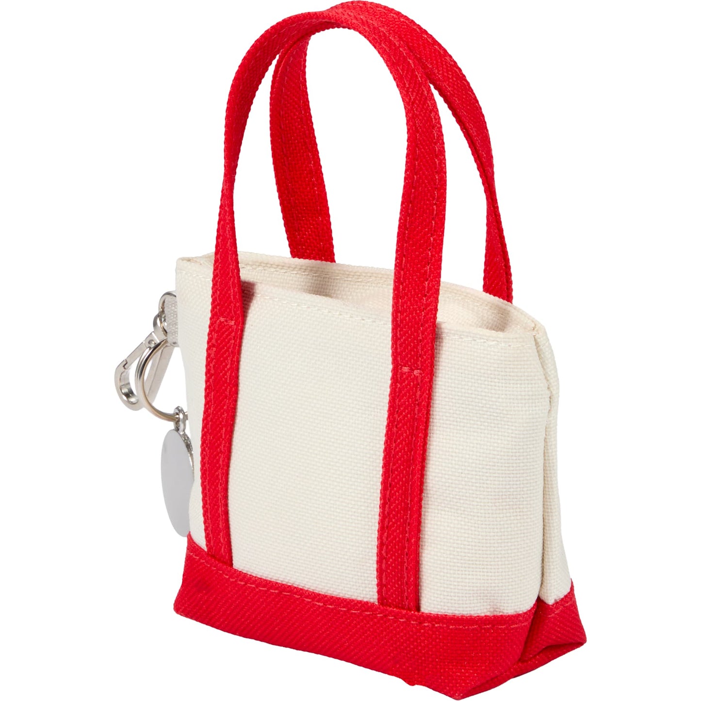 Red Mini Tote Bag Charm plain