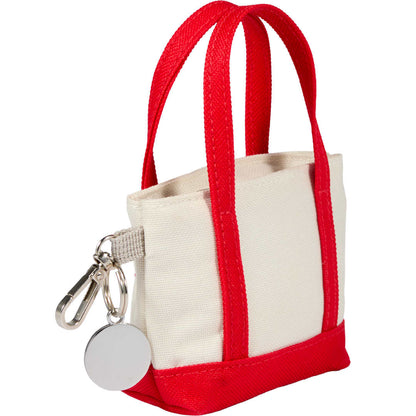 Red Mini Tote Bag Charm plain