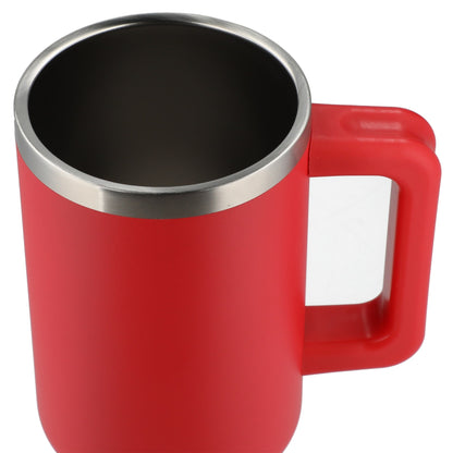 Red Pinnacle Recycled Travel Tumbler with Straw 40oz plain