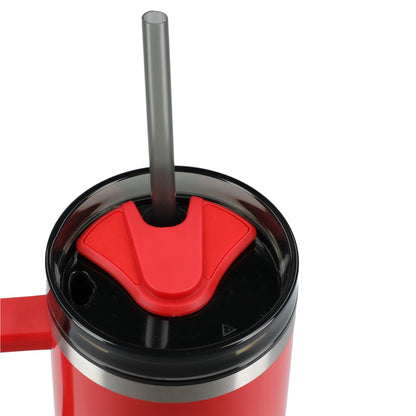 Red Thor 40oz Straw Tumbler plain