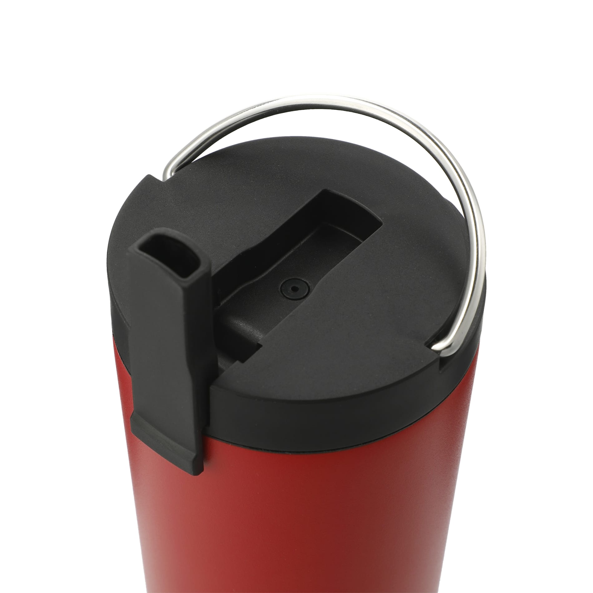 Red Thor Copper Insulated Tumbler 24oz Flip Straw Lid