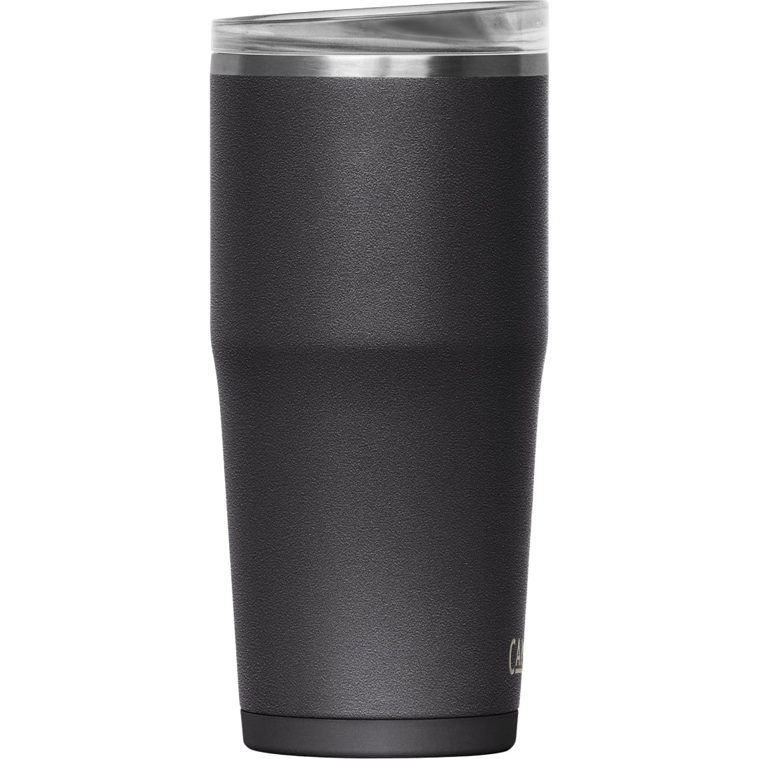 Right View of Black Camelbak Thrive Leakproof Tumbler 20oz plain