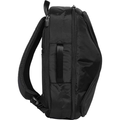 Right View of Black Stitch Day Traveler Backpack