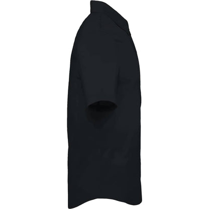 Right View of Black TATRA Eco Short Sleeve Knit Shirt - Men's plain