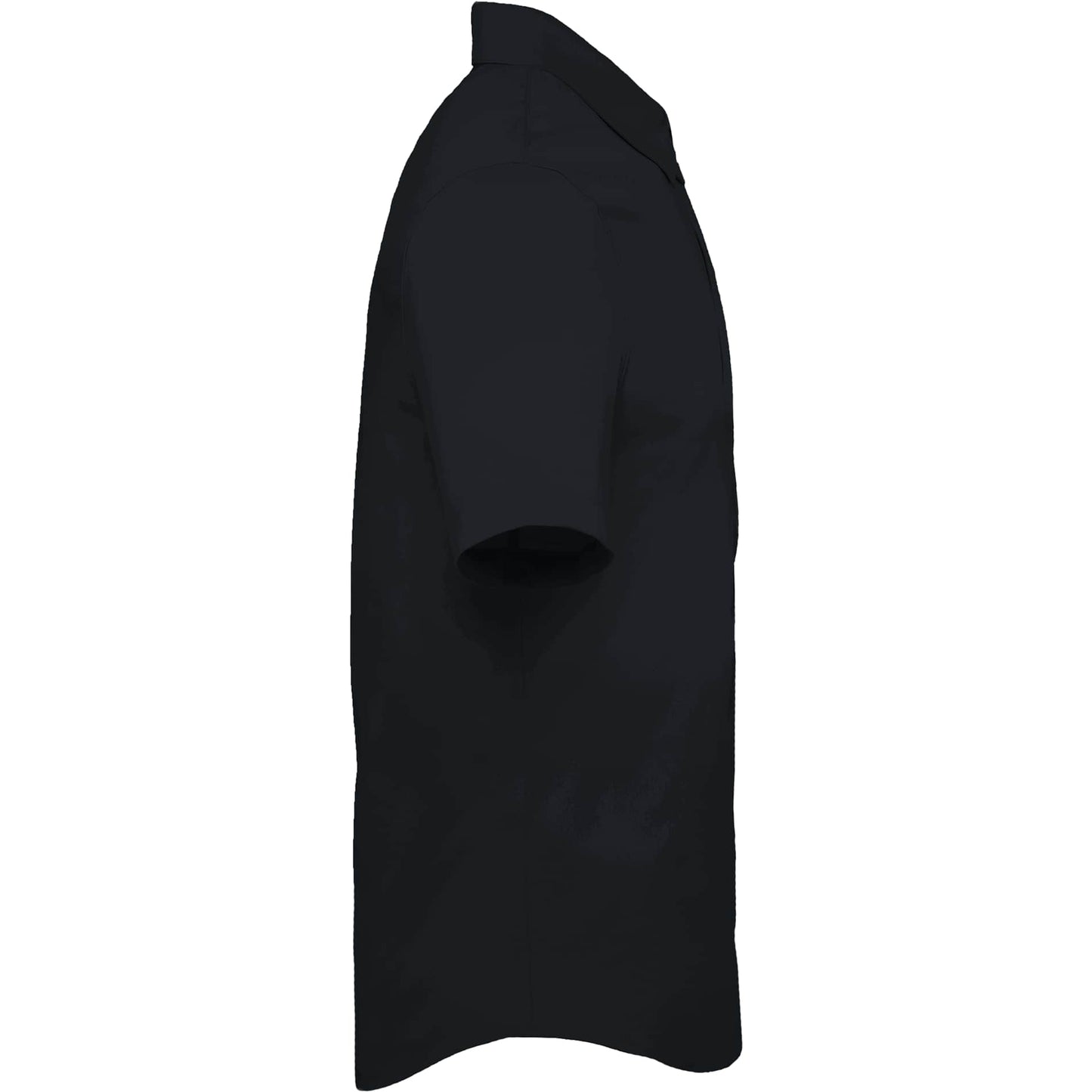 Right View of Black TATRA Eco Short Sleeve Knit Shirt - Men's plain