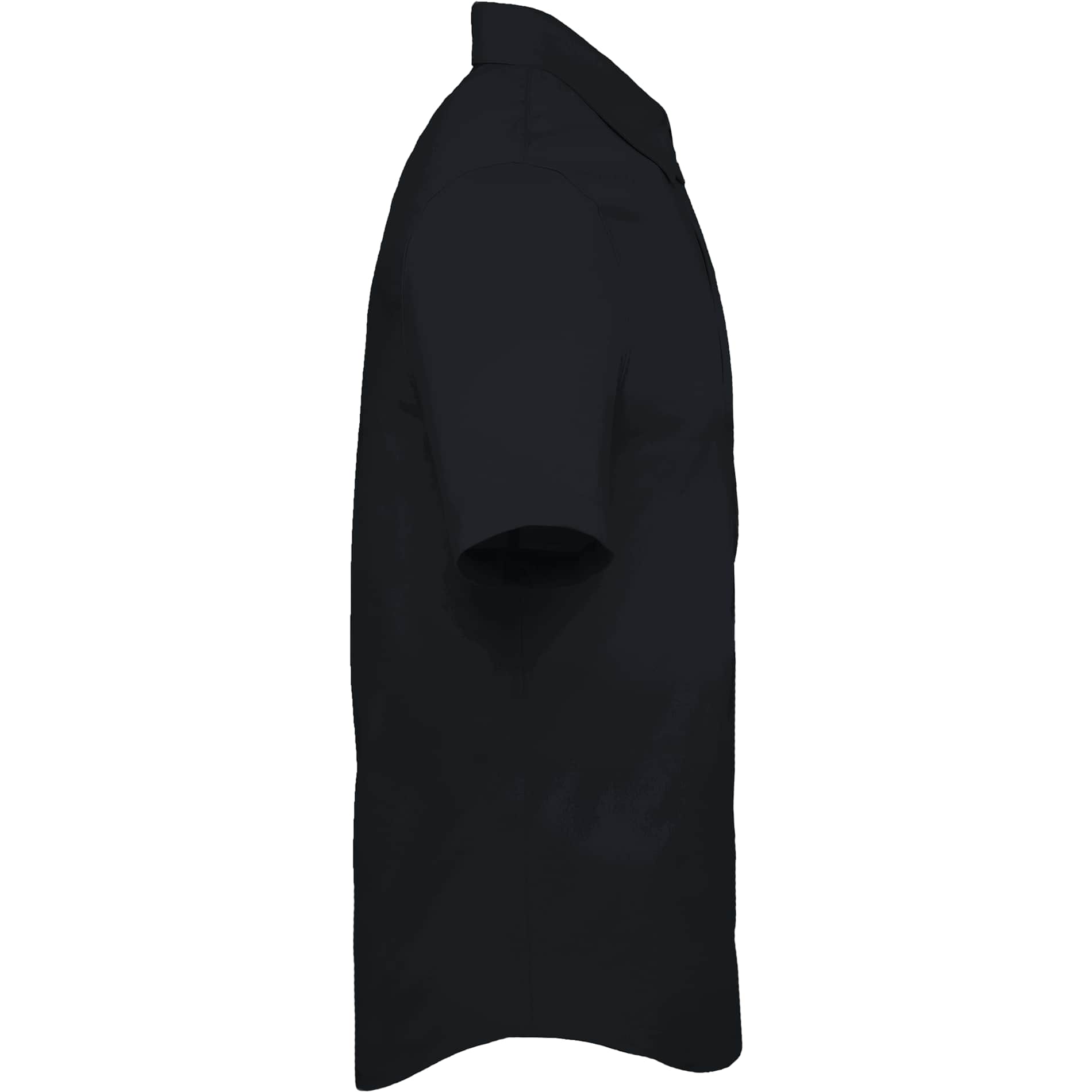 Right View of Black TATRA Eco Short Sleeve Knit Shirt - Men's plain