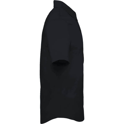 Right View of Black TATRA Eco Short Sleeve Knit Shirt - Men's plain