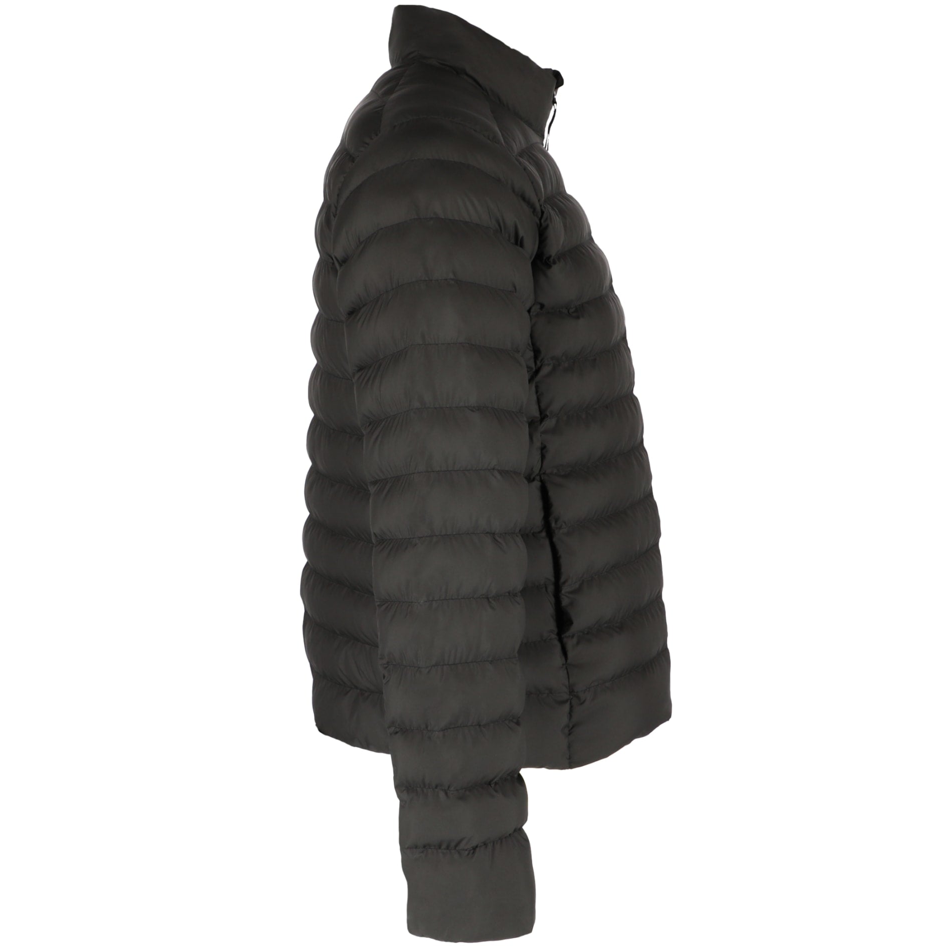 Right View of Black tentree Cloud Shell Packable Puffer - Men's plain