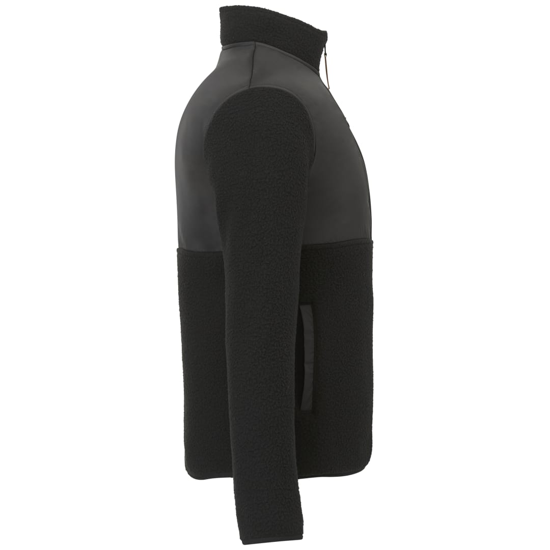 Right View of Black tentree EcoLoft Full Zip - Men's plain
