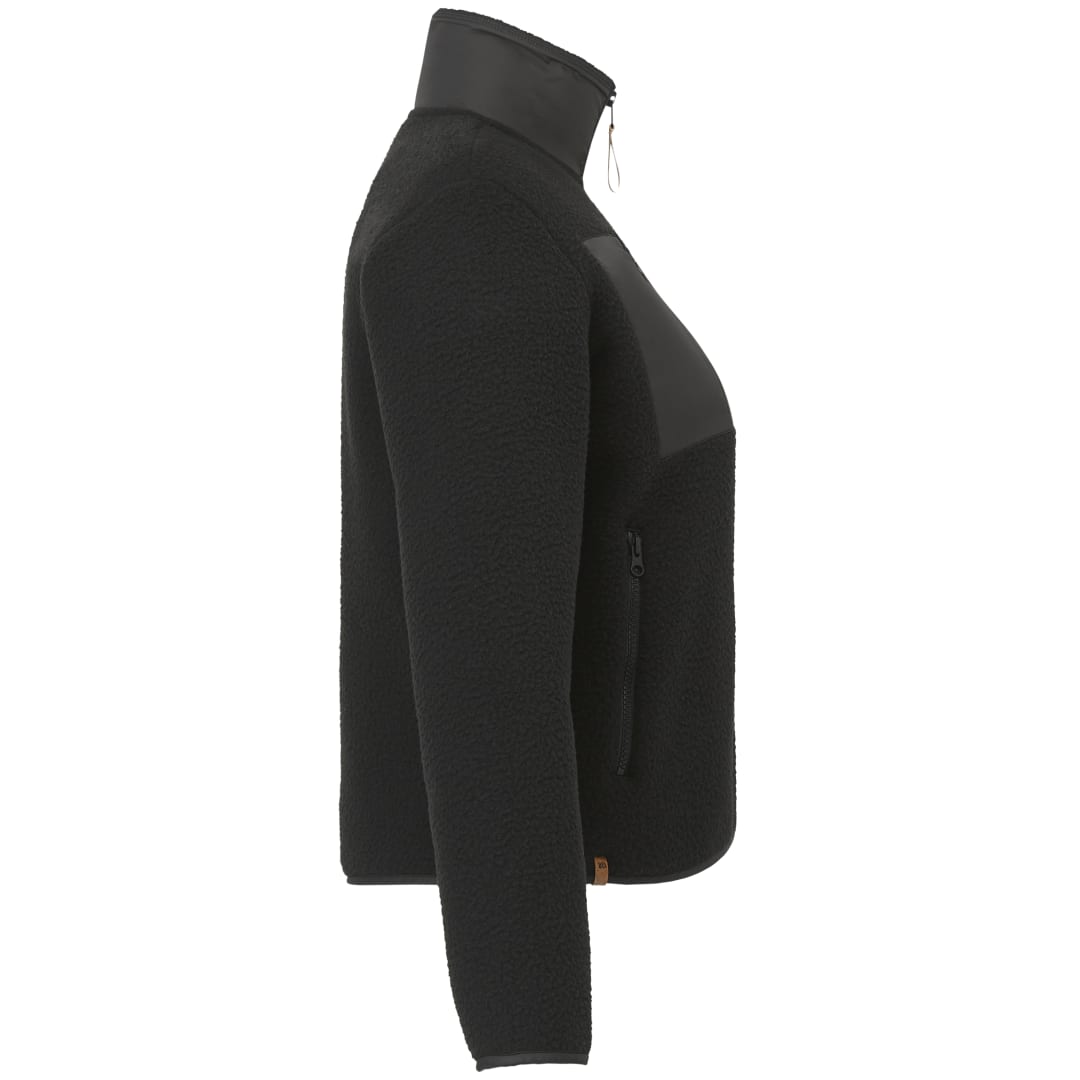 Right View of Black tentree EcoLoft Zip Jacket - Women's plain