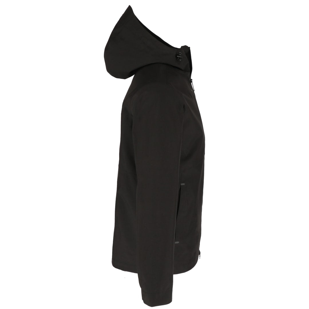Right View of Black tentree Nimbus Rain Jacket - Men's plain