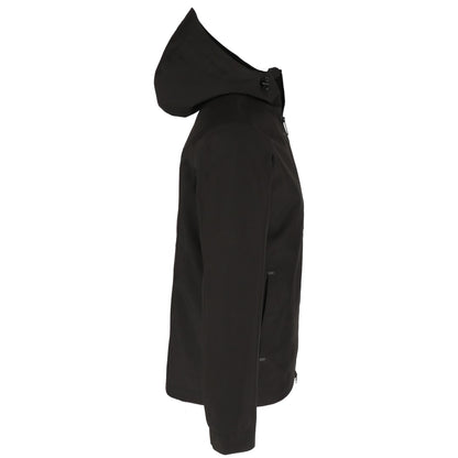 Right View of Black tentree Nimbus Rain Jacket - Men's plain