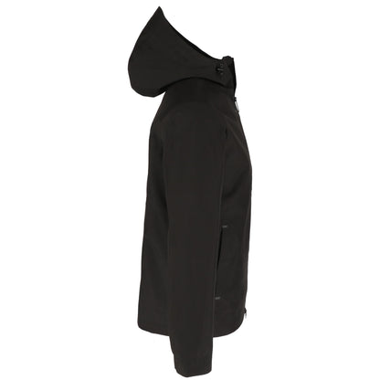 Right View of Black tentree Nimbus Rain Jacket - Men's plain