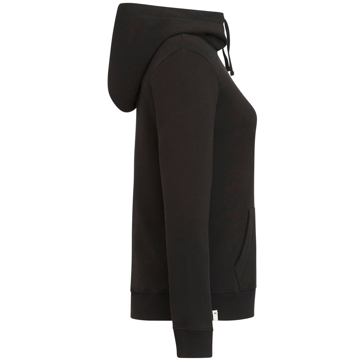 Right View of Black tentree Organic Cotton Banshee Hoodie - Women's plain