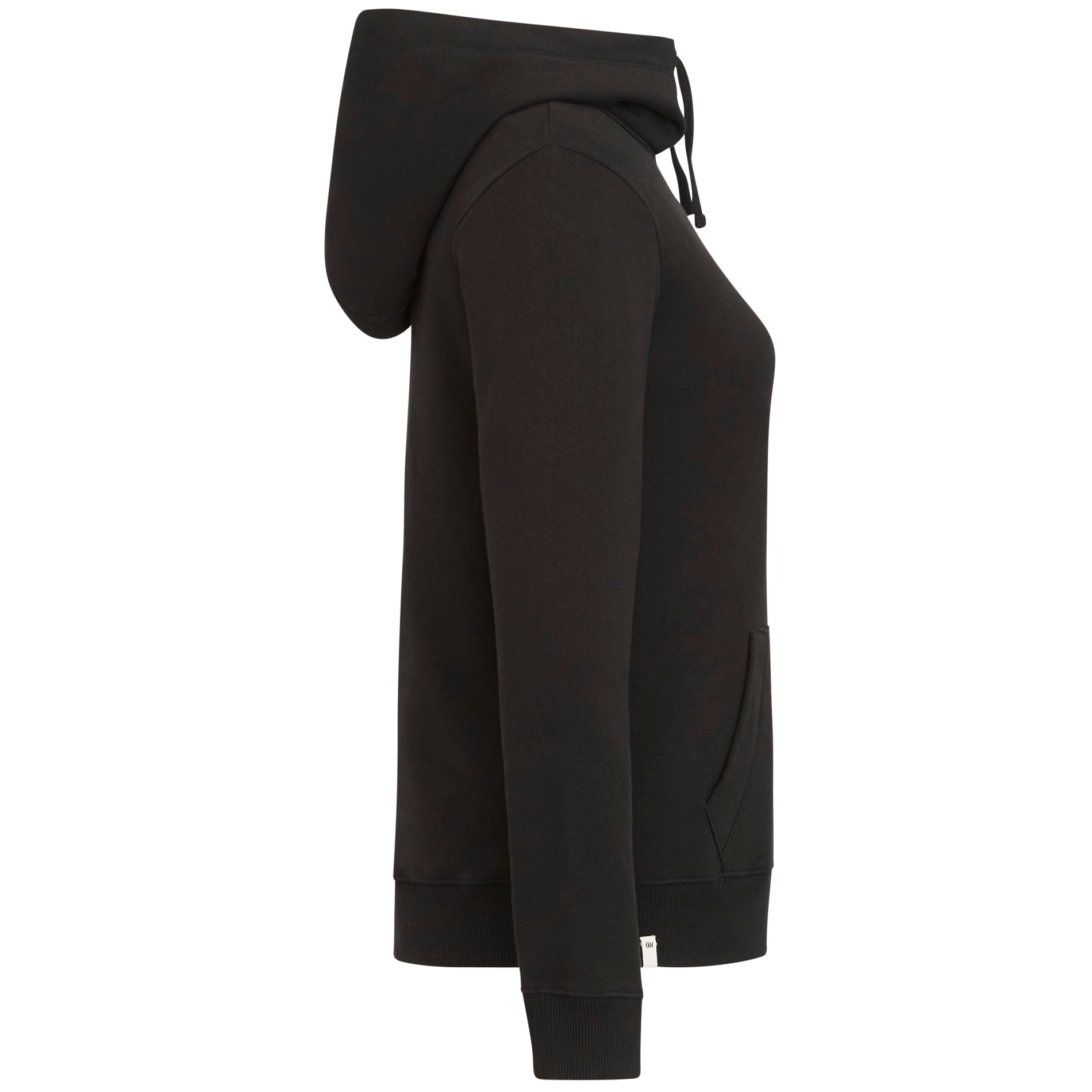Right View of Black tentree Organic Cotton Banshee Hoodie - Women's plain