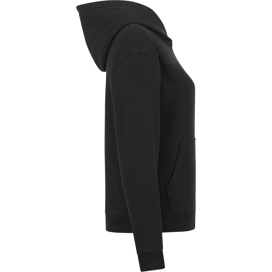 Right View of Black tentree Organic Cotton Classic Hoodie - Women's plain