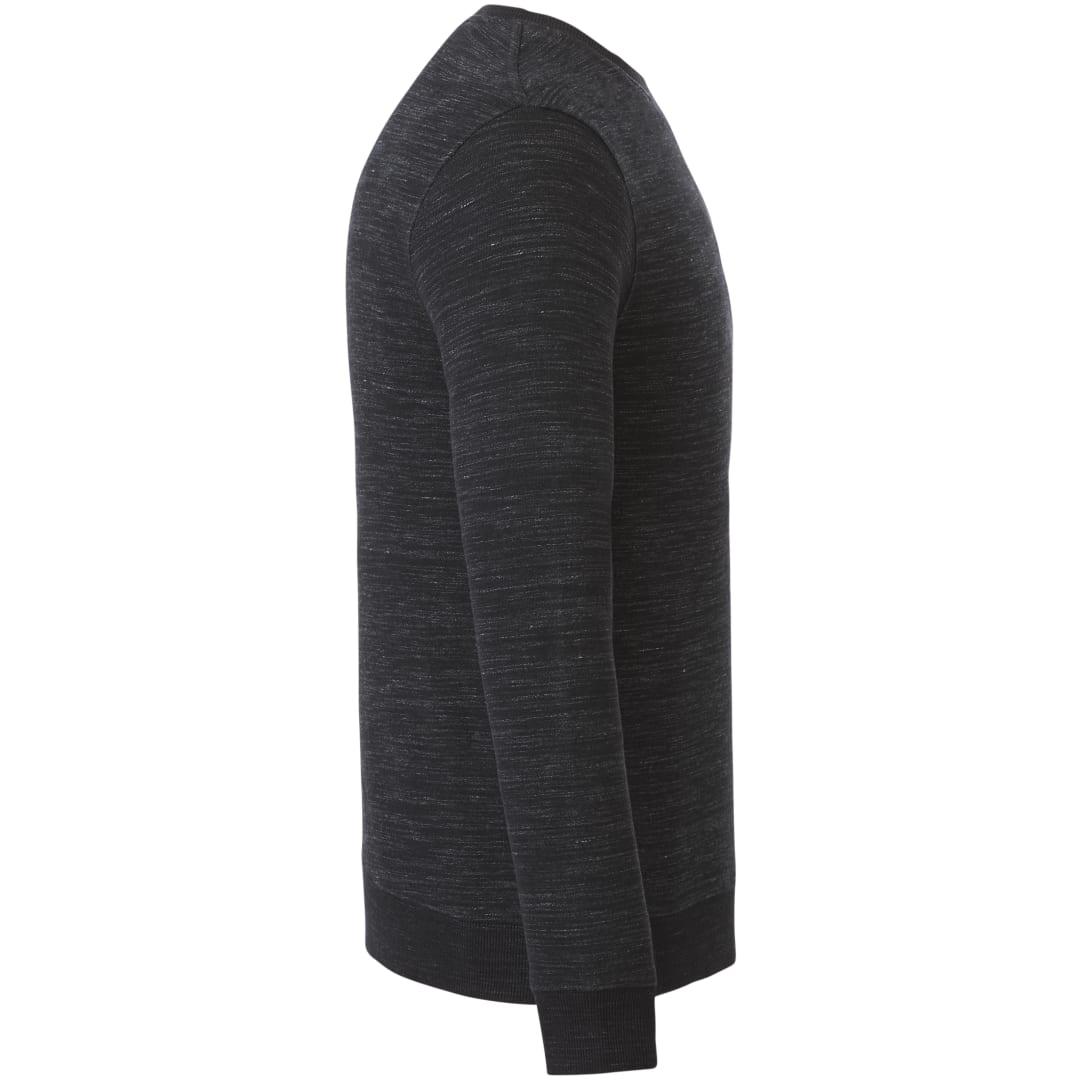 Right View of Black tentree Space Dye Classic Crew - Men's plain