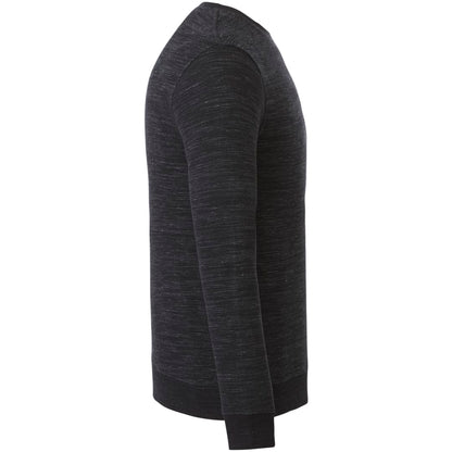 Right View of Black tentree Space Dye Classic Crew - Men's plain