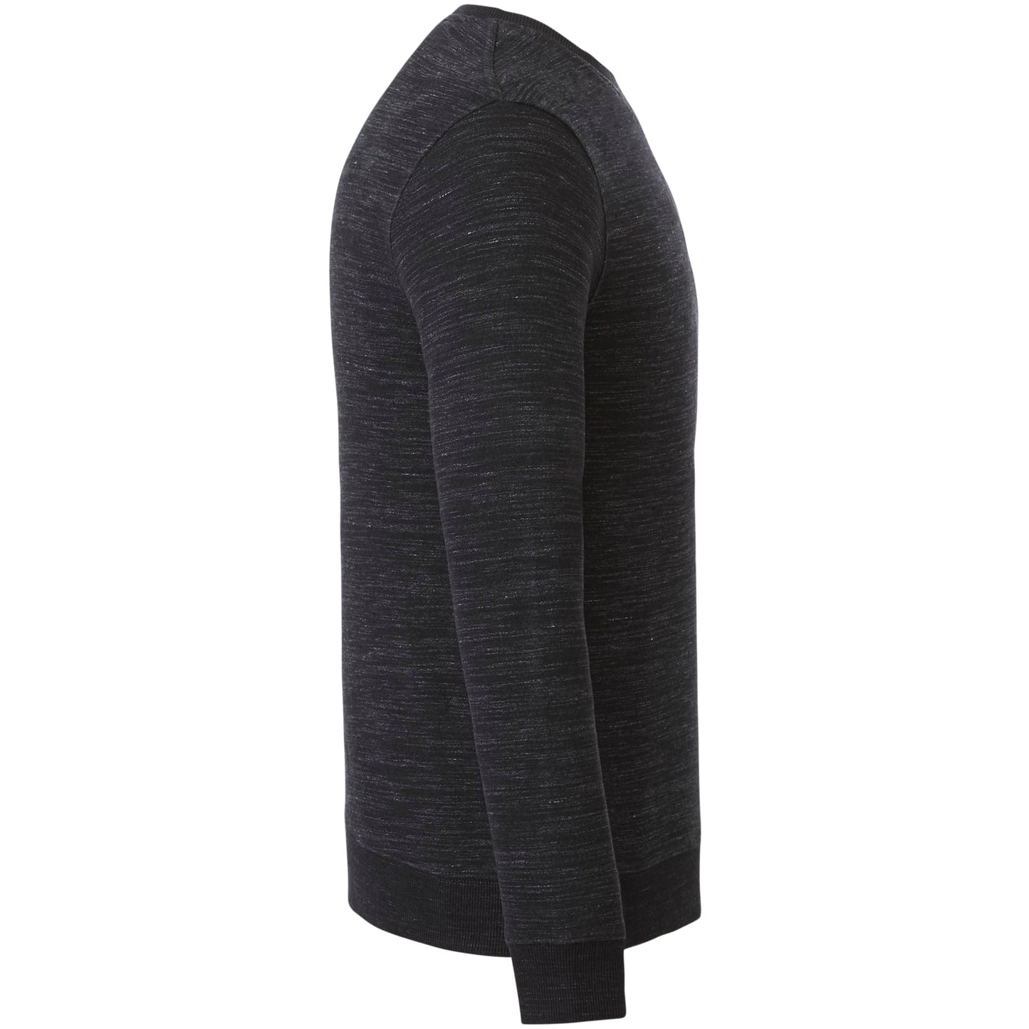 Right View of Black tentree Space Dye Classic Crew - Men's plain