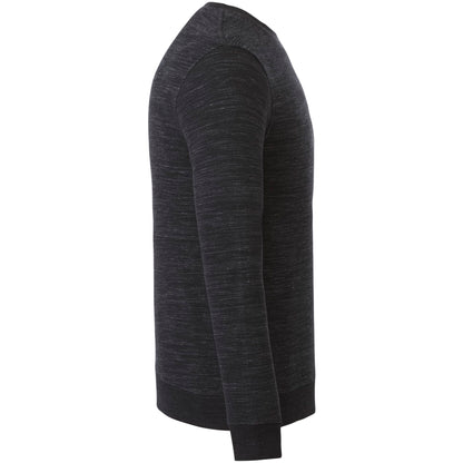 Right View of Black tentree Space Dye Classic Crew - Men's plain