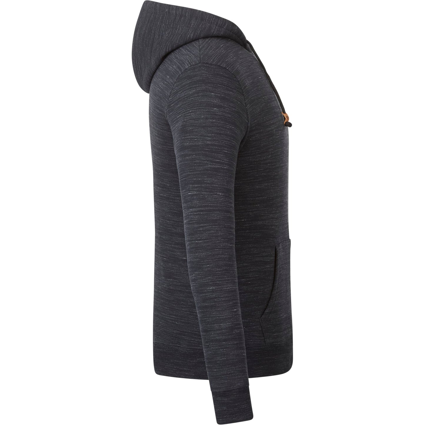 Right View of Black tentree Space Dye Classic Hoodie - Men's plain