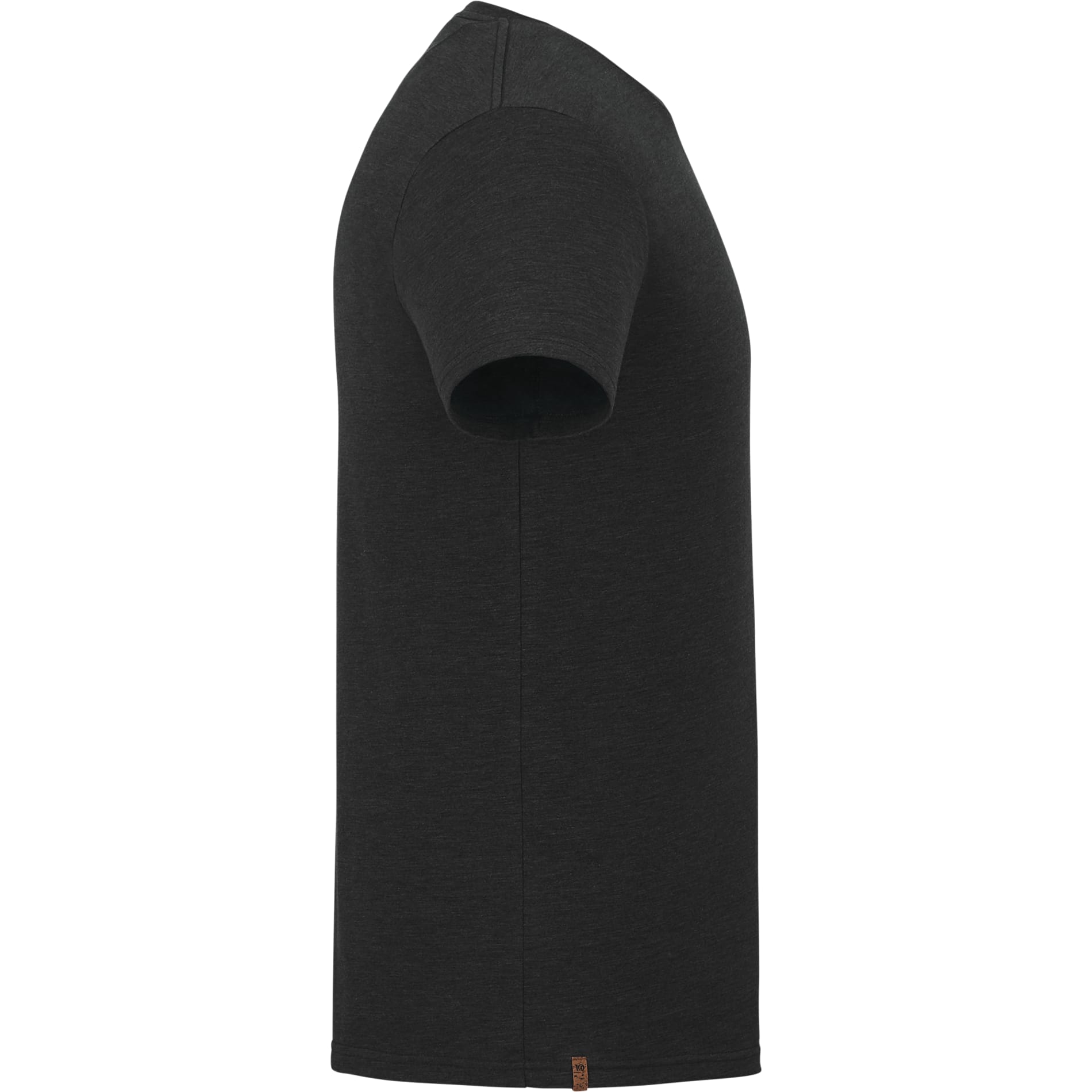 Right View of Black tentree TreeBlend Classic T-Shirt - Men's plain