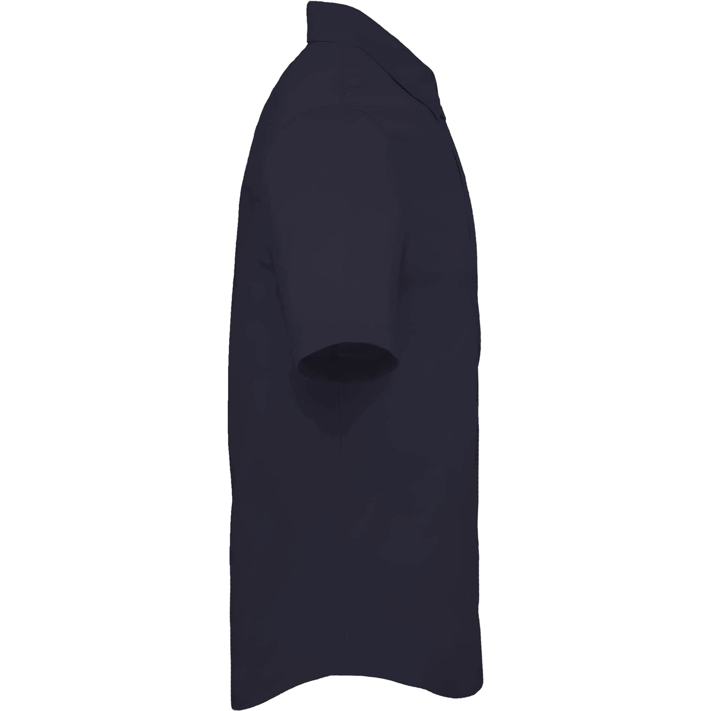 Right View of Blue TATRA Eco Short Sleeve Knit Shirt - Men's plain