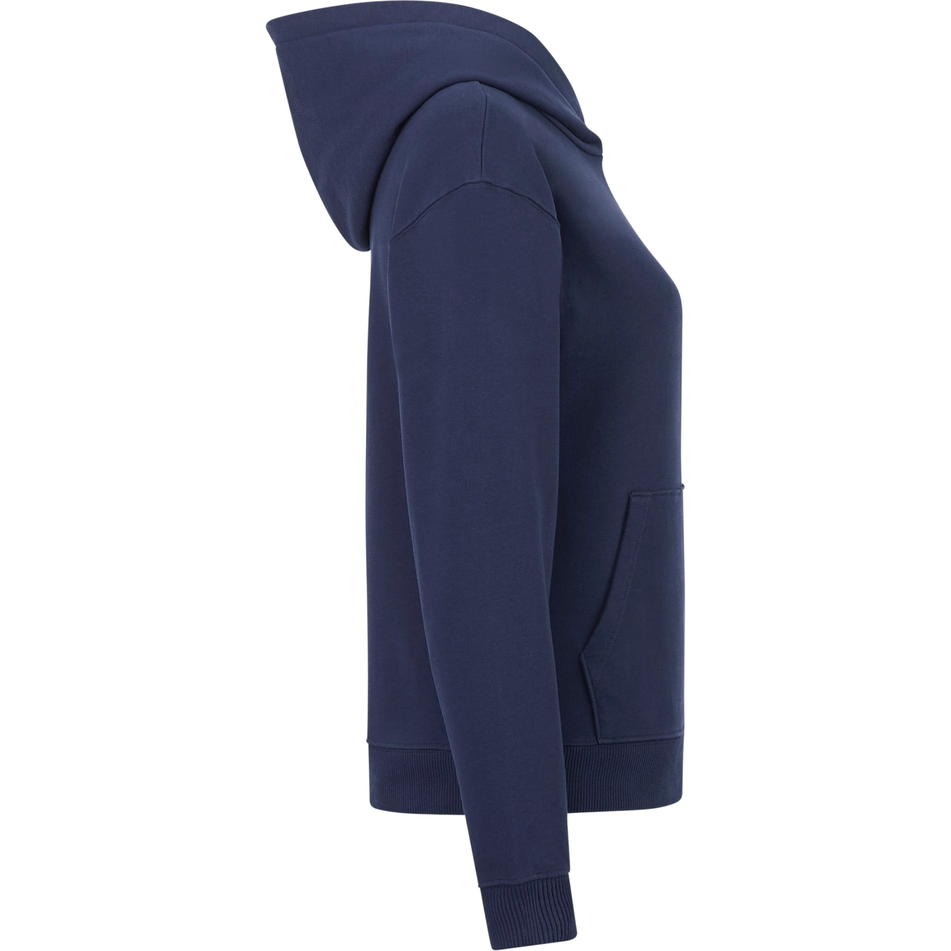 Right View of Blue tentree Organic Cotton Classic Hoodie - Women's plain