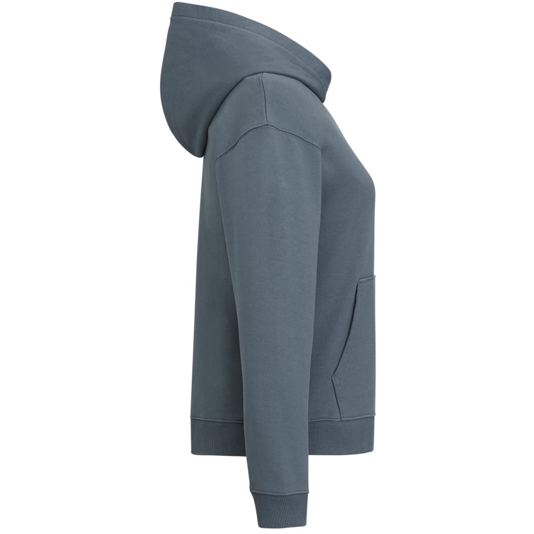 Right View of Blue tentree Organic Cotton Classic Hoodie - Women's plain